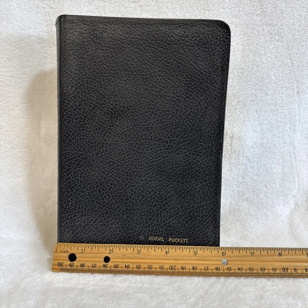 Holy Bible New Scofield Reference Ed KJV Genuine Cowhide Leather Oxford 1967 VTG